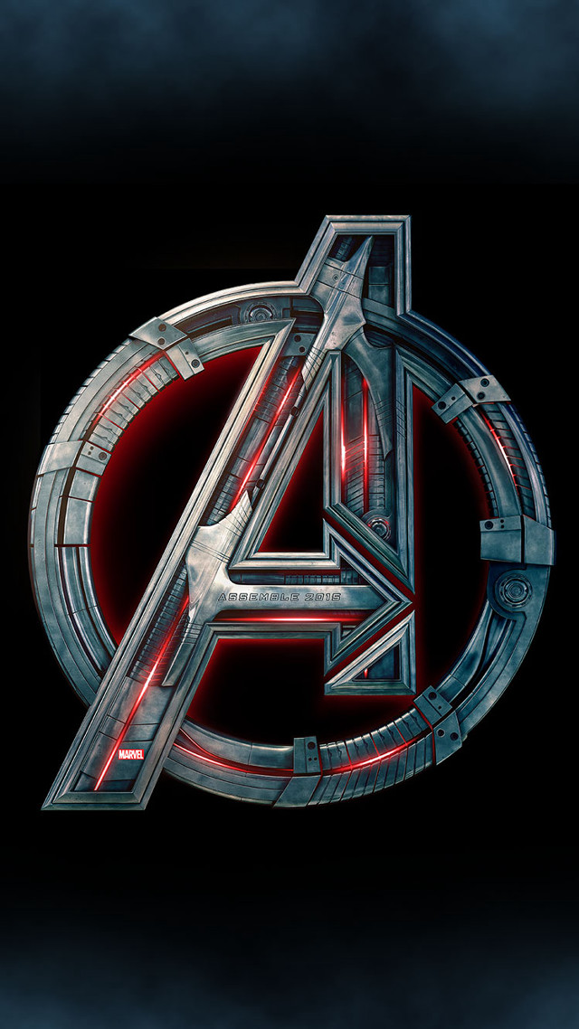 Avengers logo dark background red #2 free wallpaper - medium preview image