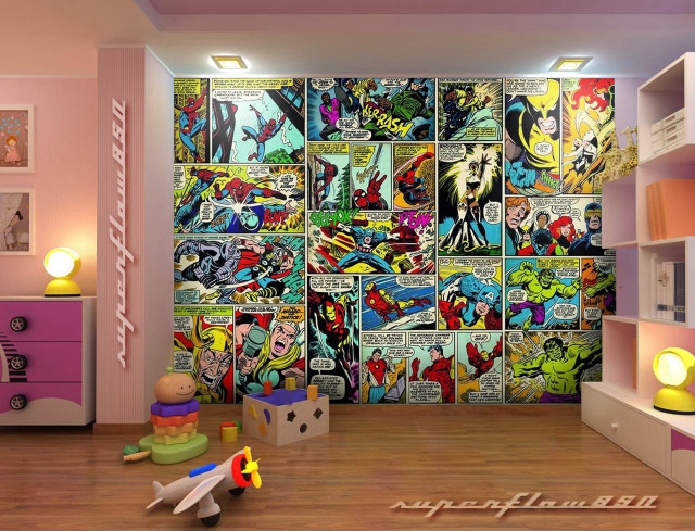 Comic book toys room toy free wallpaper - medium preview image