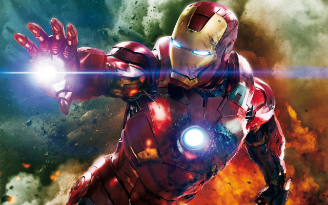 Man suit light fire smoke free wallpaper - medium preview image