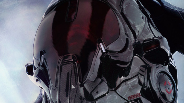 Futuristic helmet man suit image free wallpaper - medium preview image