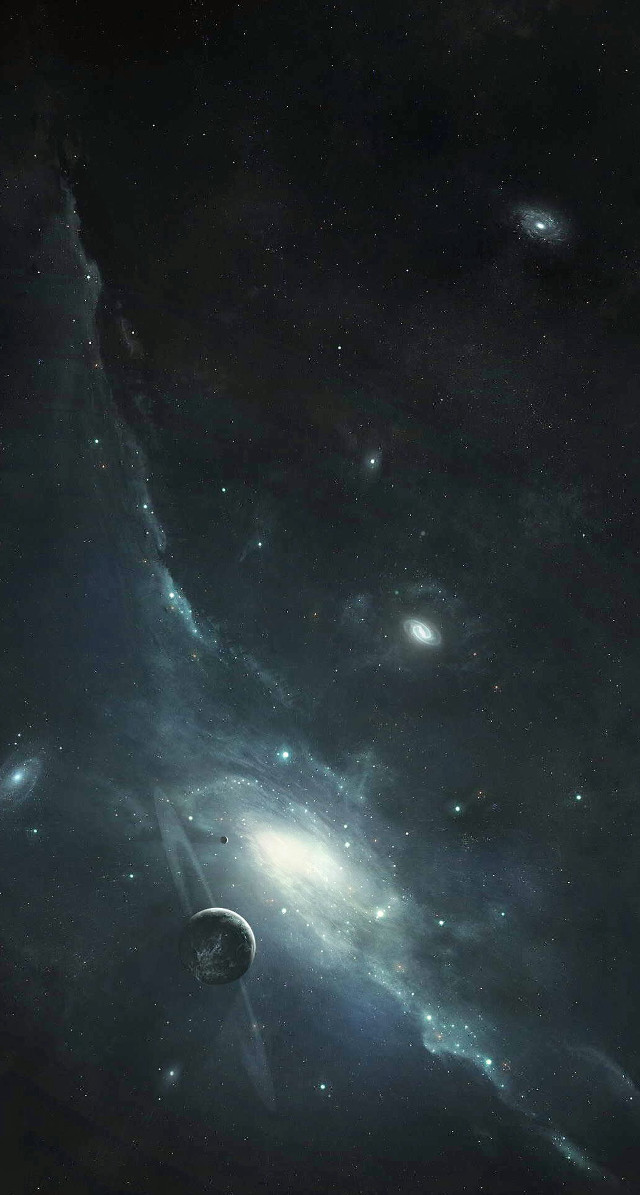 Space scene foreground background astronaut free wallpaper - medium preview image
