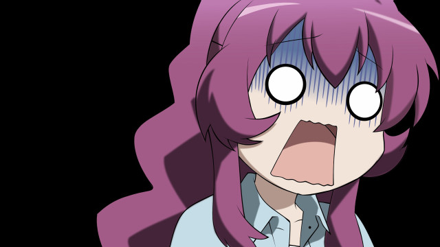 Pink haired yandere screaming lineart free wallpaper - medium preview image