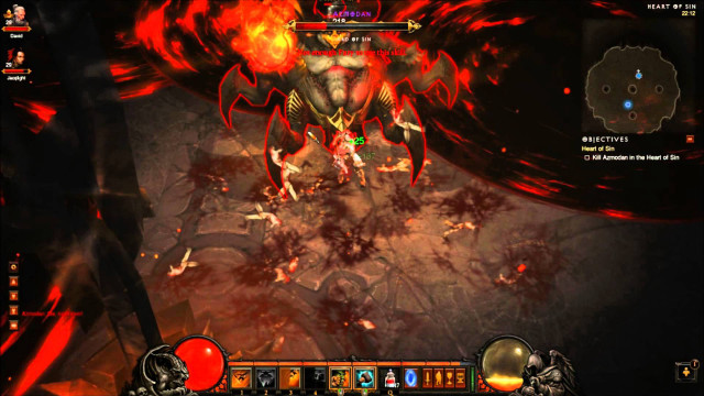 Demonic demon game red flame free wallpaper - medium preview image