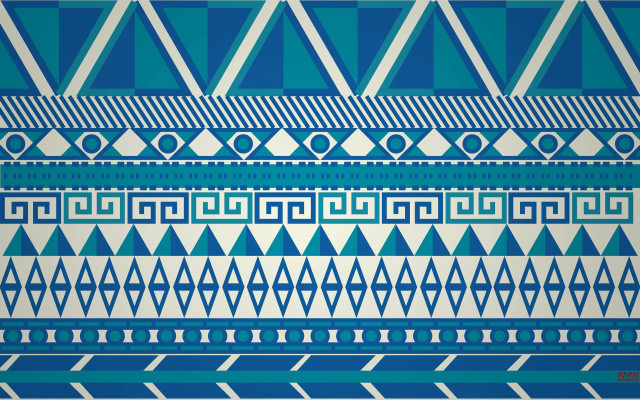 Blue white pattern background border free wallpaper - medium preview image