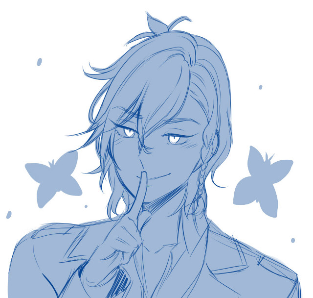 Person butterfly background foreground drawing free wallpaper - medium preview image