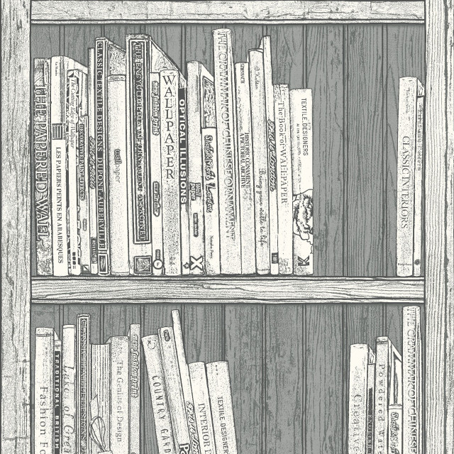 Library cat illustration book cover free wallpaper - medium preview image