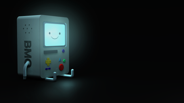 White box smiley black background free wallpaper - medium preview image