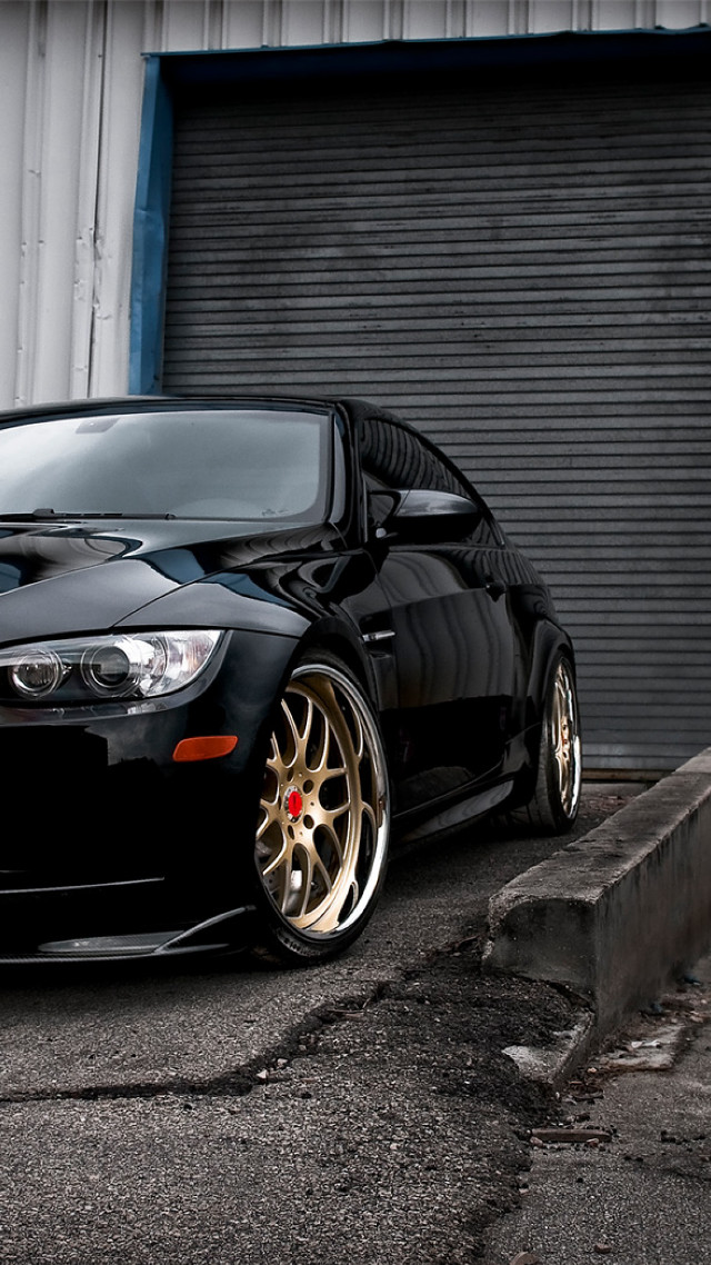 Black car garage red light free wallpaper - medium preview image