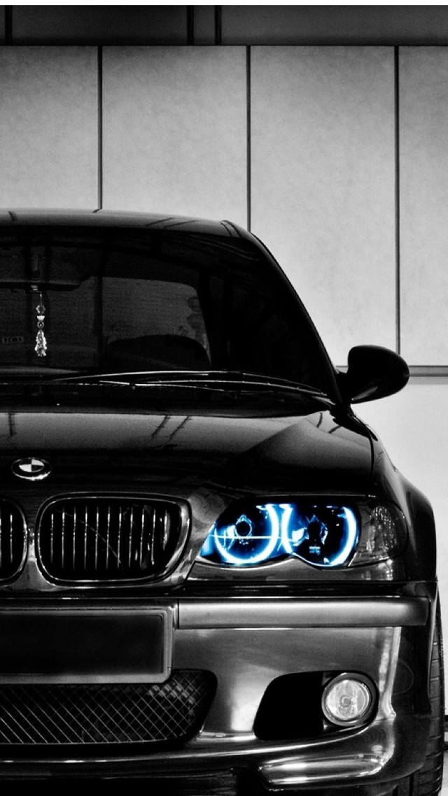 Black car blue light white #2 free wallpaper - medium preview image