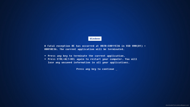Blue screen white text says free wallpaper - medium preview image