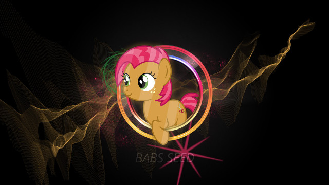 Pink pony star circle green free wallpaper - medium preview image