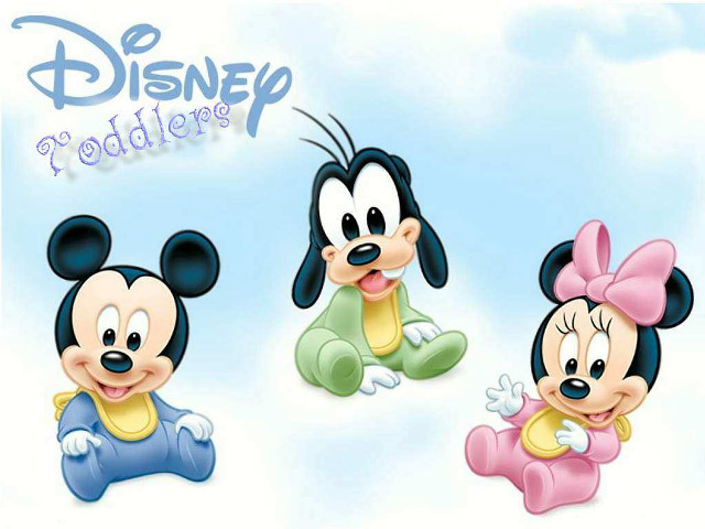 Disney mickey cartoon characters blue free wallpaper for desktop - medium preview image