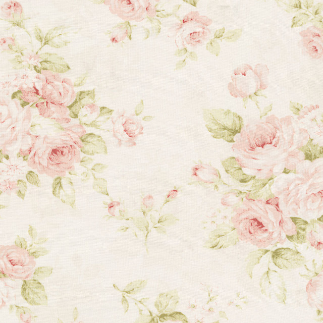 Floral roses pink white leaves free wallpaper - medium preview image