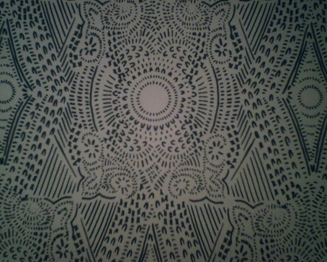 Black white pattern wallpaper circular free wallpaper - medium preview image