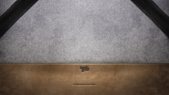 Brown leather case black strap free wallpaper - medium preview image