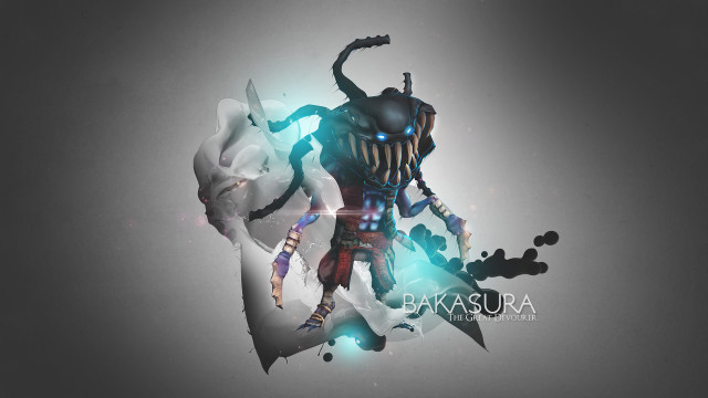 Man sword demon face artwork free wallpaper - medium preview image