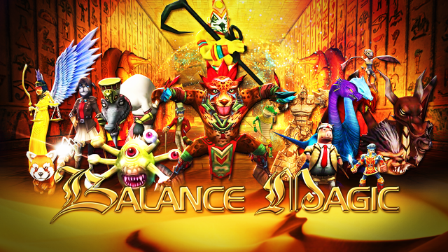 Animated characters balance magic sign free wallpaper - medium preview image