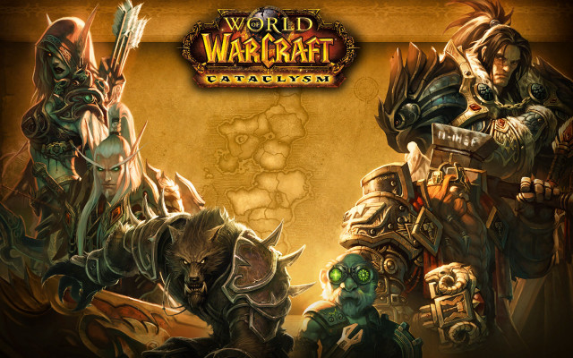 Warcraft characters group wallpaper map free wallpaper - medium preview image