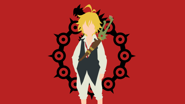 Person holding knife red background free wallpaper - medium preview image
