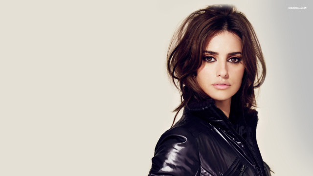 Woman black leather jacket ponytail free wallpaper - medium preview image
