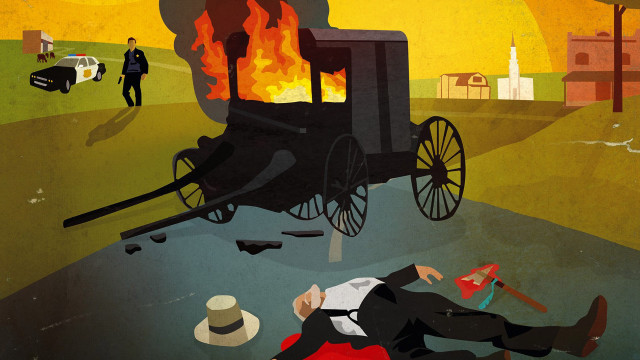 Man fire carriage people standing free wallpaper - medium preview image