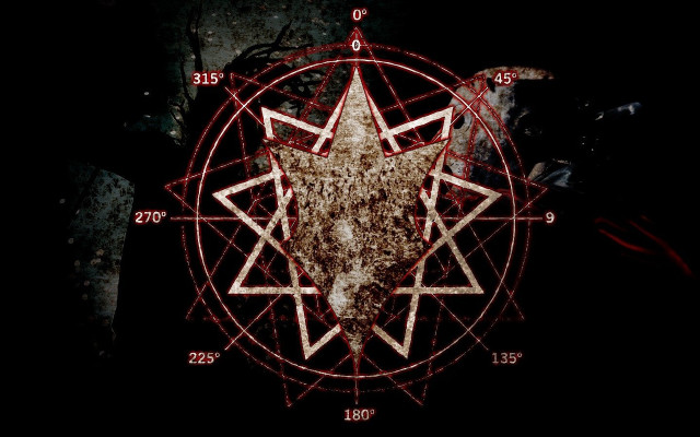 Pentagram goathead redcircle occult magiccircle free wallpaper - medium preview image