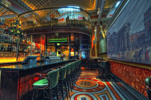 Bar stools bar top interior free wallpaper - medium preview image