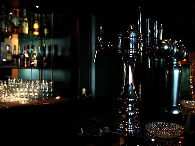 Bar liquor bottles silver candelabra free wallpaper - medium preview image