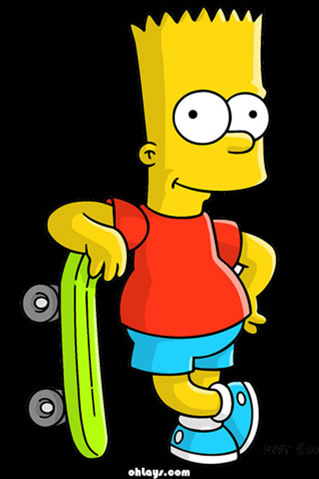Cartoon character skateboard red shirt free wallpaper - medium preview image