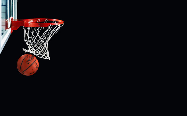 Basketball net hoop dark night #2 free wallpaper - medium preview image