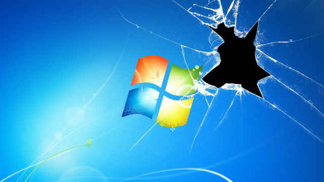 Broken window star blue sky #9 free wallpaper - medium preview image