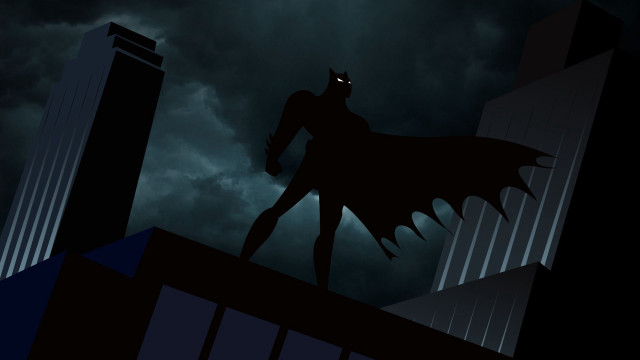Batman roof night bat flying free wallpaper - medium preview image