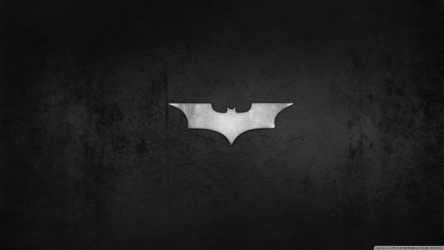 Batman logo black background white free wallpaper - medium preview image