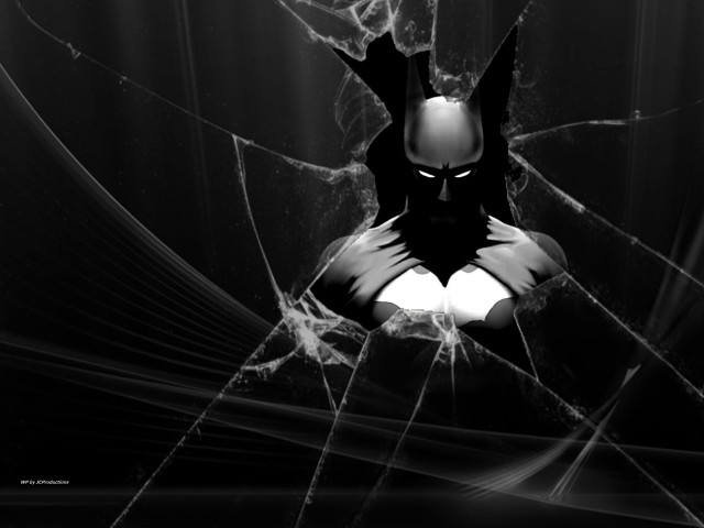 Batman mask broken glass window free wallpaper - medium preview image