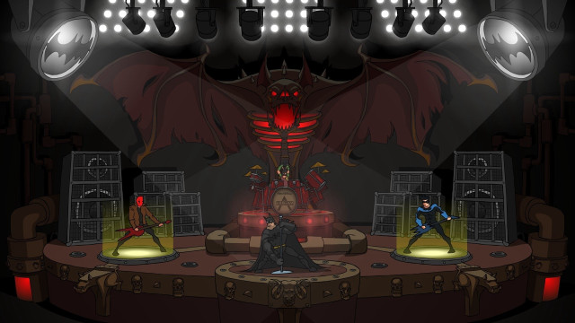 Stage man woman bat demon free wallpaper - medium preview image