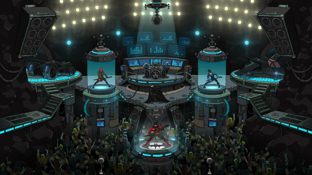 Futuristic room crowd stage lights #2 free wallpaper - medium preview image