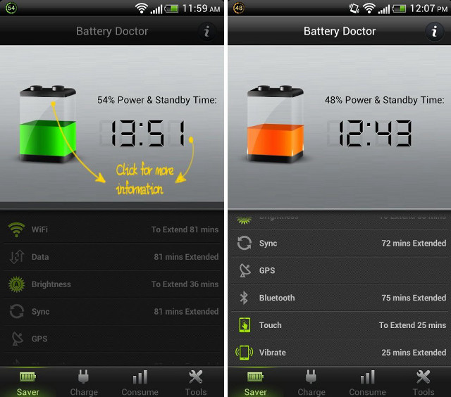 Battery doctor screens time level free wallpaper - medium preview image