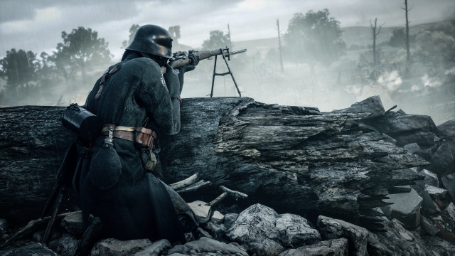 Man helmet gun rocky area free wallpaper - medium preview image