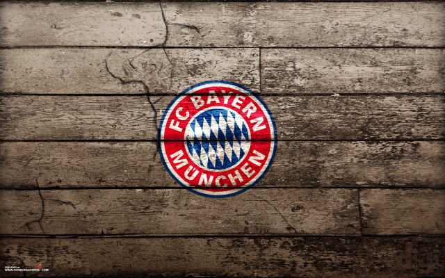 Wooden wall red blue emblem #2 free wallpaper - medium preview image