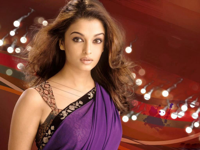 Woman purple dress posing lights free wallpaper - medium preview image