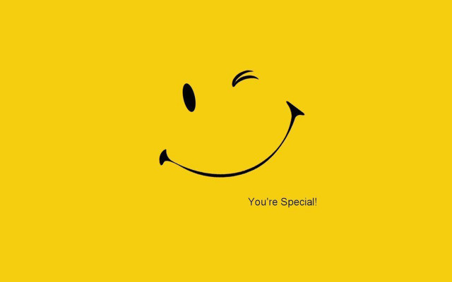 Smiley face with a smile free wallpaper - medium preview image