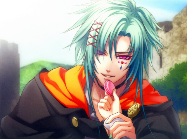 Bluehair redshirt pinkobject coin male free wallpaper - medium preview image