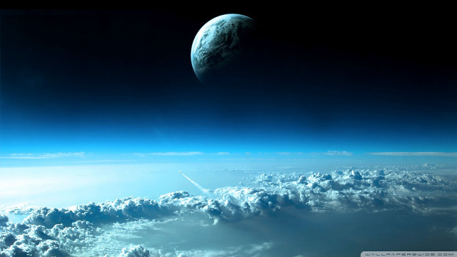 Earth view space shuttle sky free wallpaper - medium preview image
