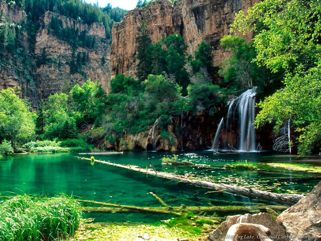 Waterfall river green water rocks #5 free wallpaper - medium preview image