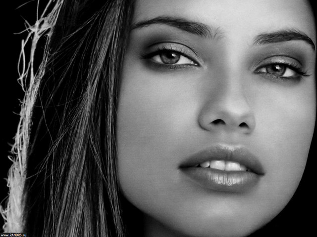 Woman long hair black white #6 free wallpaper - medium preview image
