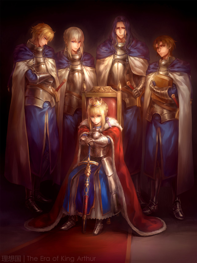 Medieval costumes swords armor group free wallpaper - medium preview image