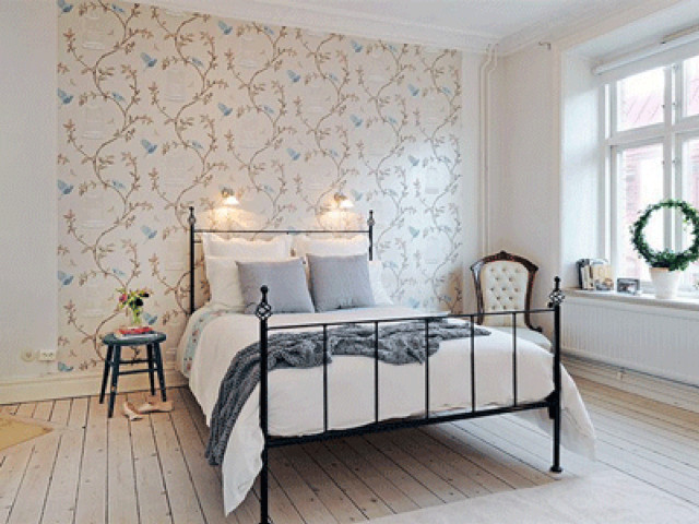 Bedroom window wreath bed arts free wallpaper - medium preview image