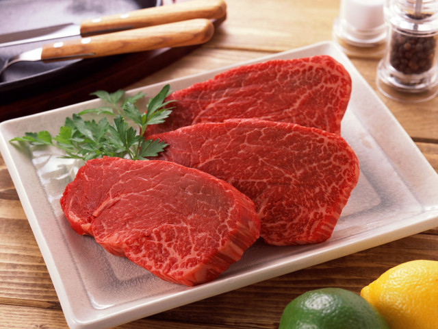 Meat lemons knife table grill free wallpaper - medium preview image