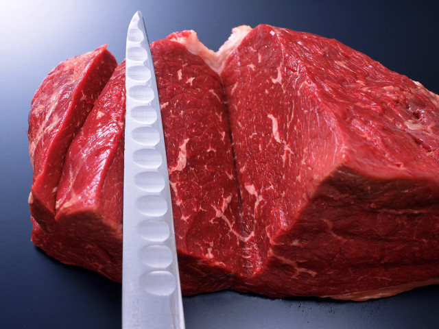 Knife meat tabletop precisionism stock free wallpaper - medium preview image