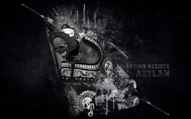 Mask skull stick 3d aurora free wallpaper - medium preview image